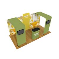 Stand portable en aluminium pour sublimation 10x10, pliable, pour salon professionnel, stand d'exposition, écologique, durable, montage facile