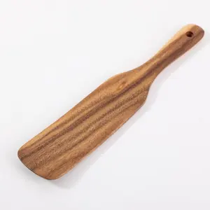 Espátula de madeira para cozinhar utensílios de cozinha, espátula antiaderente para cozinhar, utensílio de cozinha de madeira