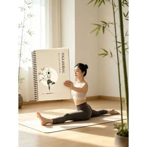 Carnet de yoga à spirale 14x21cm, suivi des exercices de respiration et de concentration pour les passionnés de yoga - Product Image 2