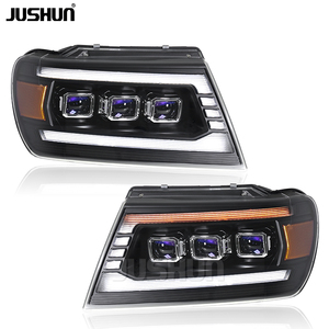 Faros Delanteros LED JUSHUN para Jeep <span class=keywords><strong>Grand</strong></span> <span class=keywords><strong>Cherokee</strong></span> 1999-2004, Lámpara Delantera Mejorada, Luz de Circulación Diurna, Accesorios para Automóviles - Product Image 2
