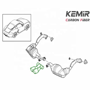 Puntas de Escape de Titanio con Tubo en X para Porsche 718 Cayman <span class=keywords><strong>Boxster</strong></span> 981 982 - Product Image 6