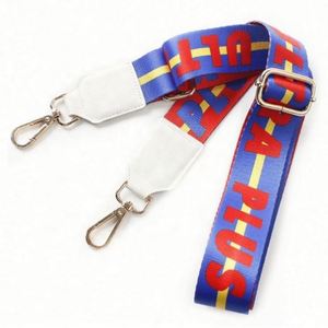 Luxury Pure Color Cotton Webbing PU Leather Belt Strap with Adjustable Buckle for Messenger Bags-Customizable Color & Design - Product Image 5
