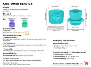 European Design Kitchenware <b>Storage</b> <b>Container</b> Silicone Butter Dish Lid Ceramic Base Customizable Home Accessory Light Durable - Product Image 3