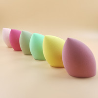 Éponge de maquillage lavable en forme de goutte d'eau à découpe oblique Soft Beauty, éponge cosmétique, houppettes de maquillage