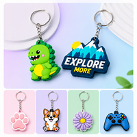 Porte-clés PVC 2D personnalisé avec logo, impression UV, breloque de sac pour promotion d'entreprise