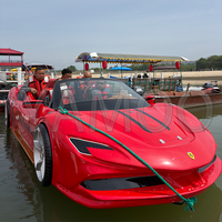 Voiture de sport de style Ferrari 2026, 170 °   Jet-car aquatique pour le tourisme et les activités de loisirs aquatiques parent-enfant en extérieur