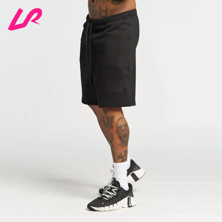 Pantaloncini da Jogger da uomo con Logo personalizzato 2024 con Logo personalizzato pantaloncini da Jogger in cotone poliestere in tinta unita