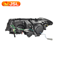 Phare Avant de Haute Qualité avec Moteur d'Assemblage et Lentille LED pour BMW E46 2001-2004, Modèles Quatre Portes (318, 320, 323, 325, 330)
