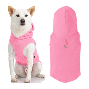 Low MOQ Wholesale Price Pets <b>Clothes</b> Solid Color <b>Dogs</b> <b>Clothes</b> Luxury Custom Red Color <b>Dog</b> Fashion Hoodies Lightweight Breathable - Product Image 2