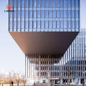 Système moderne de murs rideaux en aluminium-<span class=keywords><strong>Façade</strong></span> en verre haute performance pour les peaux d'immeubles de bureaux - Product Image 5