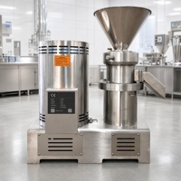 Broyeur colloïdal industriel en acier inoxydable 2-50 microns, broyeur ultra fin pour fèves de cacao, machine à fabriquer du beurre de cacahuètes