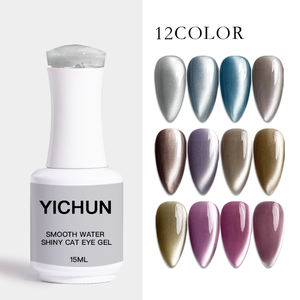 Lisse 15mL Magnétique Oeil de Chat Vegan <span class=keywords><strong>Maquillage</strong></span> Vernis à Ongles Gel quantité minimale de commande Bas Logo Personnalisé LED Soak off UV Gel Polish pour Salon de Manucure - Product Image 2
