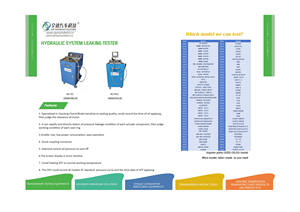 Équipements de test de transmission automatique Raytech / Testeur de fuites du système hydraulique - Product Image 3