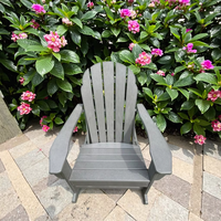 Chaise berçante Adirondack imperméable et confortable en HDPE pour patio extérieur en HDPE