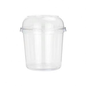 Gobelets en plastique PET de qualité alimentaire 8oz 12oz 14oz 16oz 24oz 32oz pour desserts, salades, fruits et collations avec logo personnalisé - Product Image 1