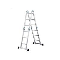 Échelle combinée multifonction légère et portable, 2x7 marches, en aluminium, certifiée EN 131, capacité 150 kg, la mieux notée