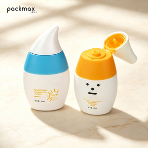 Envase Cosmético Vacío con Forma de Muñeco de Nieve de 40 ml con Barrera de EVOH – Para Protector Solar, Base de Maquillaje, Crema de Manos y Loción Fijadora - Product Image 3