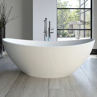 Vente chaude Autoportant 1.8m Intérieur Spa Baignoire Whirlpool Massage Baignoire Air Jet Whirlpool pour Hôtels Fait Pierre Artificielle