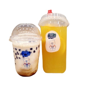 Dùng một lần PP Ly nhựa với mái vòm có nắp đậy với logo <span class=keywords><strong>in</strong></span> ấn moq 1000 cái - Product Image 1