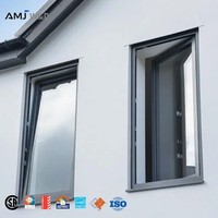Fenêtres résidentielles à double vitrage AMJ NFRC Csa, résistantes aux ouragans, insonorisées, à rupture de pont thermique, en aluminium, à ouverture basculante