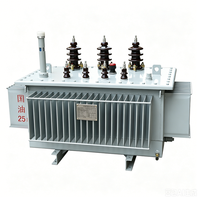 Transformateur de distribution immergé dans l'huile 10 kVA 10,5 kV/0,4 kV Triphasé S13-M-1000 Bobinage en cuivre Changeur de tension à 5 positions Dyn11