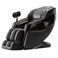 Fauteuil de massage électrique complet zéro gravité avec thérapie thermique, soulagement de la fatigue du dos, du cou et de la taille, compression d'air, portable et pliable