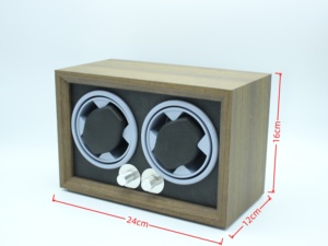 Hộp xoay đồng hồ tự động Walnut với khả năng xoay 5 tốc độ êm ái, hộp đựng đồng hồ tiện lợi - Product Image 6
