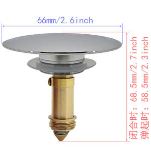 Accesorios para Desagüe de Lavabo de Vidrio, Panel de Desagüe Emergente, Cubierta de Interruptor de Botón, Sello de Agua, Tapón para Prevenir Fugas, Filtro de Desechos - Product Image 2