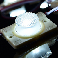 Modules d'éclairage latéral DC 12V 1.2W 1-LED IP65 avec un angle de faisceau large de 15*45, haute luminosité, lumière blanche pure pour enseignes publicitaires
