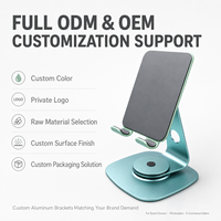 Support de tablette en métal CNC, support de bureau ergonomique réglable pour Samsung Tab Kindle, pliable, portable, vente en gros B2B