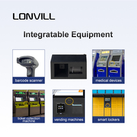LONVILL OEM Mini Escáner de Código de Barras 1D Integrado en Kiosco, Módulos de Escáner de Código de Barras Uart Más Pequeños, Motor Lector de Códigos de Barras