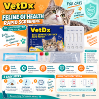 Kit de test de diagnostic félin GIA CRYPTO CRV BCV pour dépistage rapide de la santé gastro-intestinale des chats