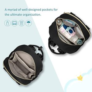 Free Sample Manufacturer Custom High Quality <b>Vegan</b> Faux PU <b>Leather</b> Outdoor Travel Nappy Mother Mommy Baby Diaper Bag <b>Backpack</b> - Product Image 2