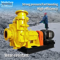 Pompe centrifuge horizontale industrielle pour boues, avec impeller et revêtement en acier chromé haute résistance à l'usure, certifiée CE, pour applications minières résistantes à l'abrasion