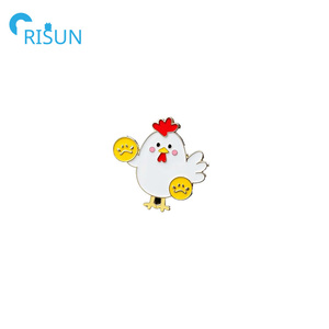 Al por mayor, popular pin de solapa de esmalte (suave y duro) con diseño de pollo lindo, logotipo personalizado, animales, mamá de <span class=keywords><strong>gallinas</strong></span> <span class=keywords><strong>Silkie</strong></span>, granjero, broche, regalos - Product Image 6