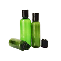 Bouteilles en plastique PET transparentes, ambrées, blanches, noires de 50 ml, 60 ml, 100 ml, 120 ml, 200 ml, 250 ml, 300 ml avec bouchon à disque pression doré ou argenté