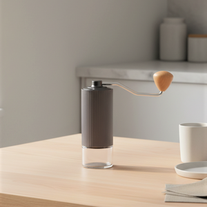 Molinillo de Café Manual con Muela Cónica de Cerámica y Manivela de Metal para Café de Goteo - Product Image 1