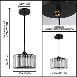 Modern Creative Luxury Crystal Pendant Lamps for Dining & Living Room for Chandeliers & Pendant Lighting - Product Image 2
