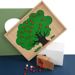 Material Didáctico de Matemáticas Montessori, Rompecabezas de Madera para Educación Temprana y Preescolar, Números, Puntos de Manzana, Juguetes de Manzana - Product Image 3