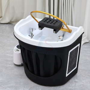Lavabo Móvil Semicircular para <span class=keywords><strong>Spa</strong></span> Capilar, Equipo de Lavado de Cabello, Mobiliario para Salón de Belleza, Lavabo Japonés para <span class=keywords><strong>Spa</strong></span> Capilar - Product Image 1