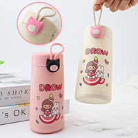 Gobelet à eau en verre créatif et amusant - Compact et portable, idéal comme cadeau. Gobelet en verre étanche et anti-fuite avec poignée.