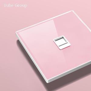 Adaptador de Módulo RJ45 para Puerto de Computadora Universal, Panel Táctil de Vidrio, Interfaz CAT5E, Enchufe de Pared para TV, Diseño Minimalista - Product Image 4