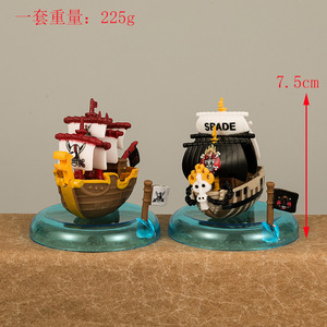 8-mảnh phim hoạt hình phim hoạt hình bức tượng nhỏ đặt Knick-knacks bao gồm Merry Suns tóc đỏ hoàng hậu tàu ngầm búp bê nhựa trang trí - Product Image 2