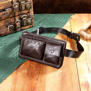 2025 nouveau sac de taille à rivet noir multi-poches design street fashion - Product Image 2