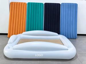 Cama de Viaje Inflable para Niños Pequeños con Parachoques de Seguridad, Colchón de Aire Portátil para Niños, Cama Inflable para Viajes y Campamentos - Product Image 1