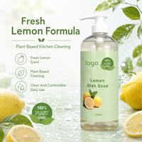 Savon à vaisselle liquide écologique biologique sans paraben, nettoyant multi-usages pour la vaisselle, la cuisine et la salle de bain, Gleditsia Sinensis, citron