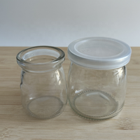 100ml-200ml Baby Shower Party Faveurs De Mariage Dessert Bouteille En Verre Pudding Bocaux Yaourt Conteneur Lait Frais Tasse En Plastique Huile D'olive