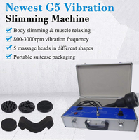 Appareil de massage G5 Cellutec Percussor pour massage des tissus profonds, relaxation musculaire et remodelage corporel avec 5 têtes interchangeables