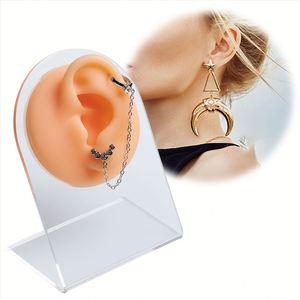 Modèle d'entraînement en silicone souple pour piercing, simulation d'oreille, nez, lèvre, langue, nombril, outil de présentation de bijoux pour studio de tatouage et de piercing - Product Image 2