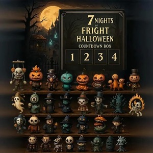 Caja Misteriosa de Cuenta Regresiva para Halloween, 31 Noches de Terror, Colección de Mini Figuras de Plástico, Regalo Unisex para Mayores de 14 Años - Product Image 2